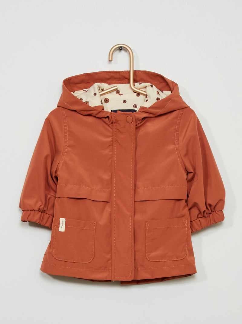 Parka con capucha Rojo - Kiabi