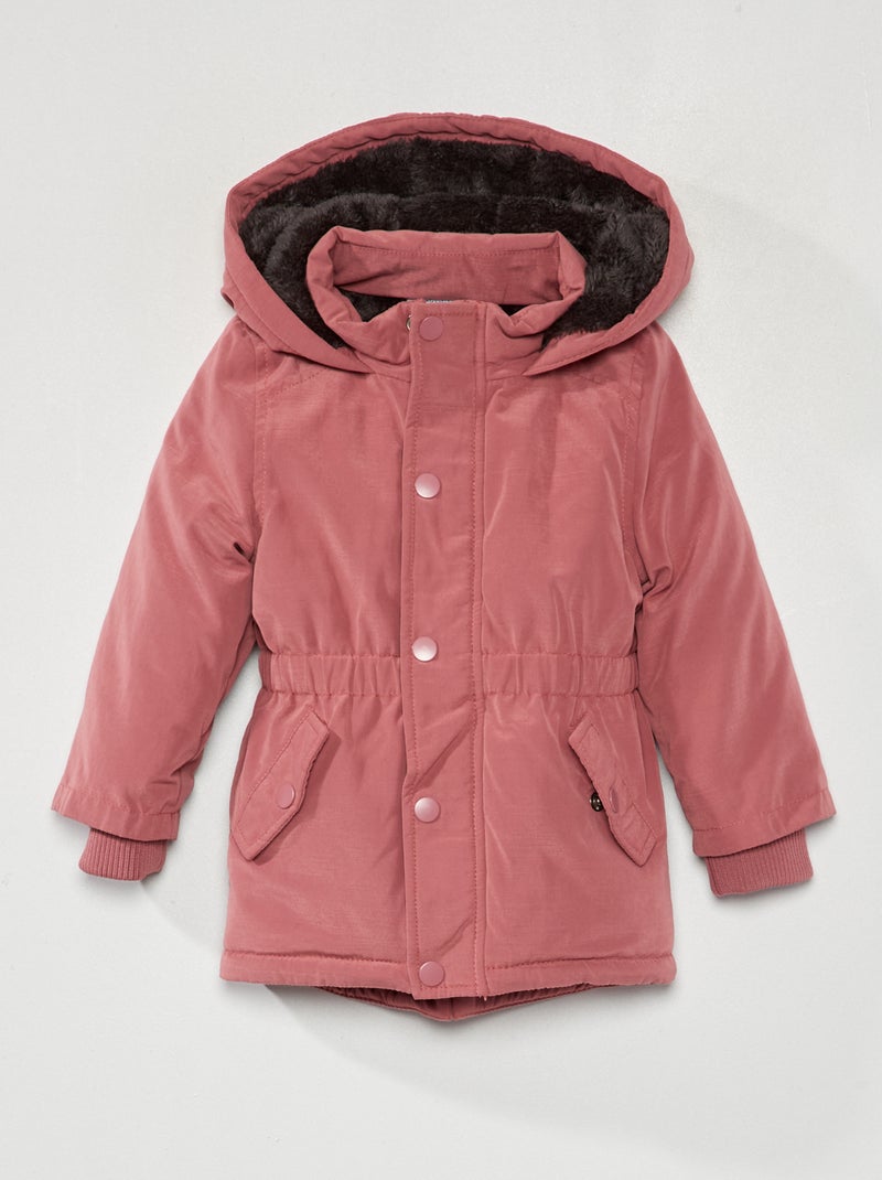 Parka con capucha ROSA - Kiabi
