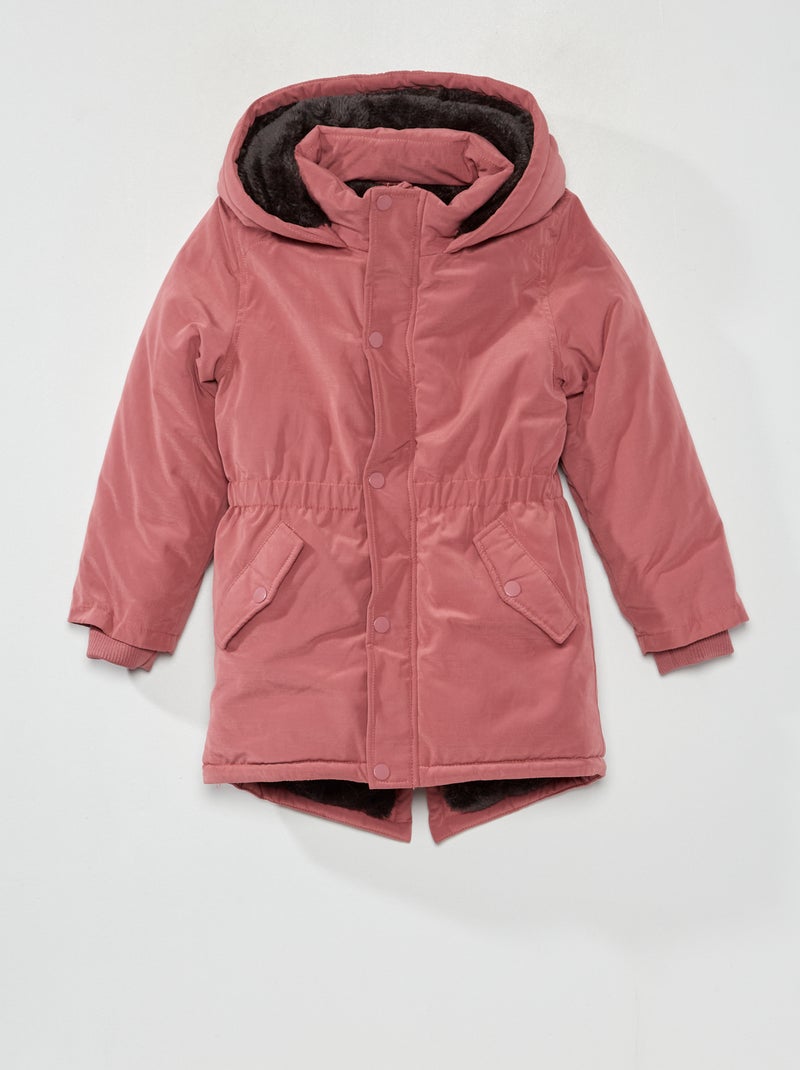 Parka con capucha ROSA - Kiabi