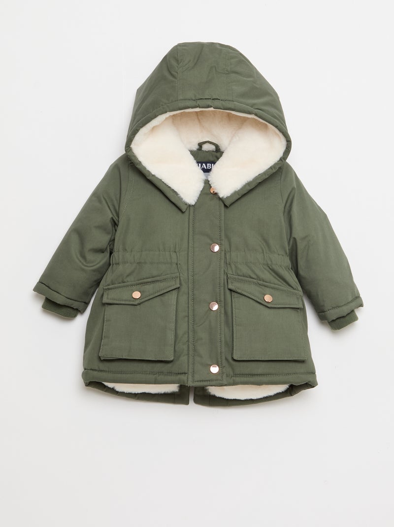 Parka con capucha Verde - Kiabi