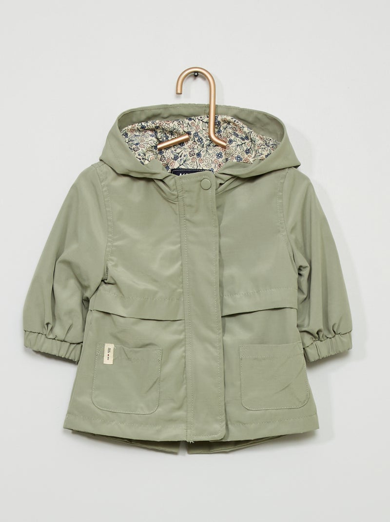 Parka con capucha Verde - Kiabi