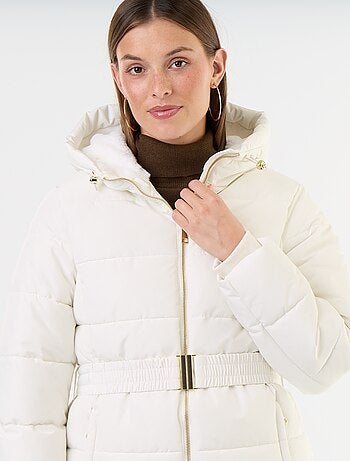 Parka con capucha y forro de pelo sintético