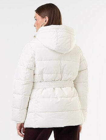 Parka con capucha y forro de pelo sintético