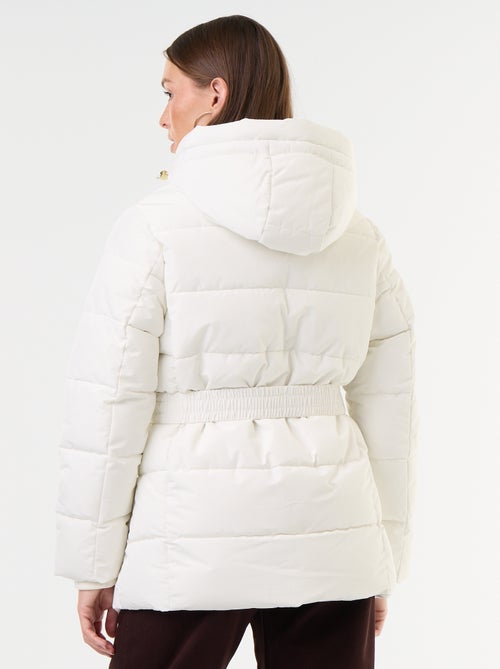 Parka con capucha y forro de pelo sintético - Kiabi