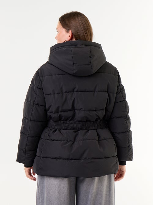 Parka con capucha y forro de pelo sintético - Kiabi Parka con capucha y forro de pelo sintético - Kiabi
