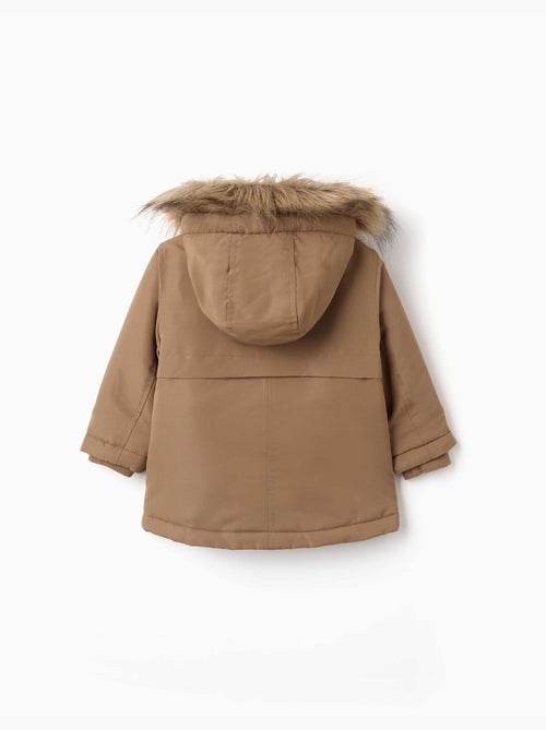 Parka con capucha y forro de sherpa - Kiabi Parka con capucha y forro de sherpa - Kiabi
