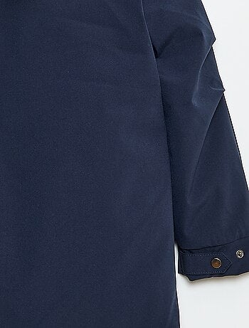 Parka con capucha y forro efecto borreguito