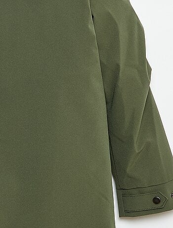 Parka con capucha y forro efecto borreguito