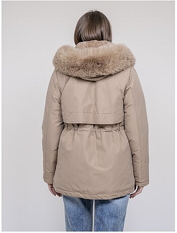 Parka con capucha y pelo sintético USMAR