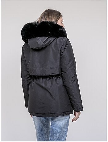 Parka con capucha y pelo sintético USMAR