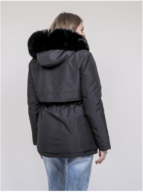 Parka con capucha y pelo sintético USMAR - Kiabi Parka con capucha y pelo sintético USMAR - Kiabi