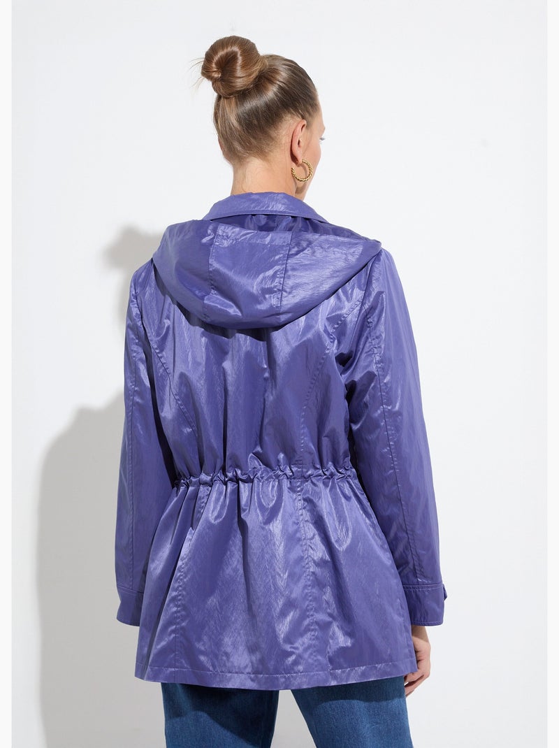 Parka con cremallera y botones automáticos - Afibel Índigo - Kiabi