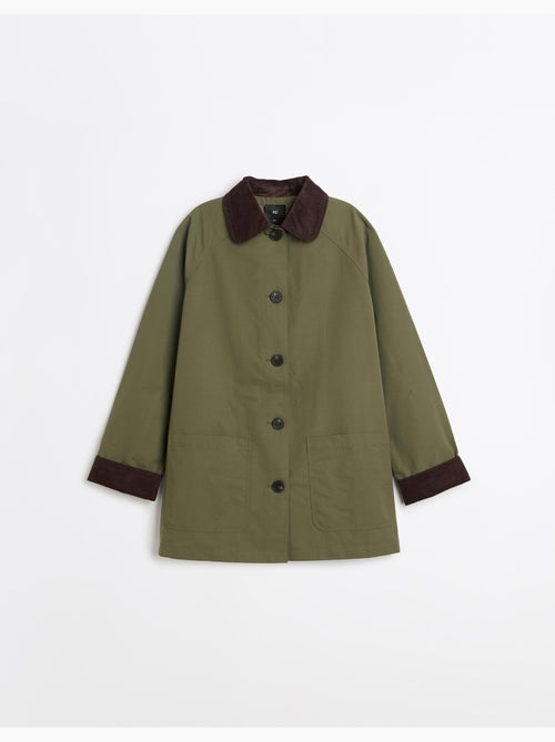 Parka con cuello de pana, mo fashion - Kiabi