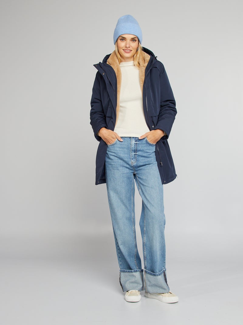 Parka con forro 3 en 1 AZUL - Kiabi