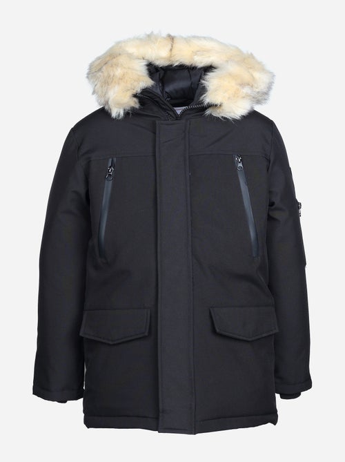 Parka con forro de piel desmontable - Kizco - Kiabi Parka con forro de piel desmontable - Kizco - Kiabi
