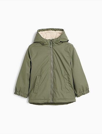 Parka con forro de sherpa, mo fashion