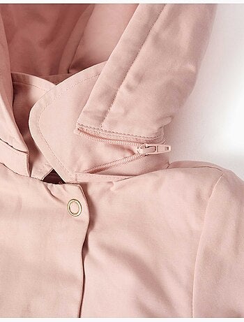 Parka con forro y capucha desmontable