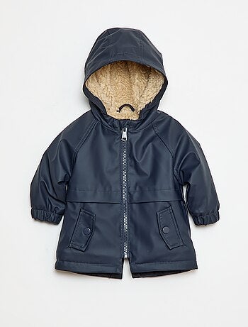 Parka con interior efecto borreguito