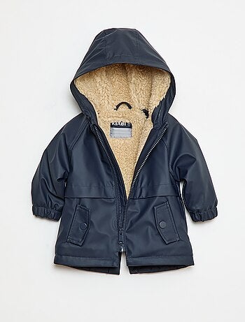 Parka con interior efecto borreguito