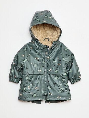 Parka con interior efecto borreguito