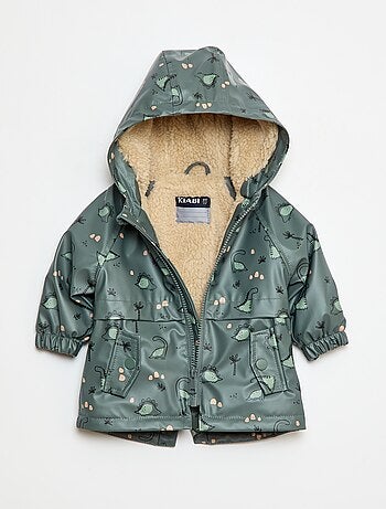 Parka con interior efecto borreguito