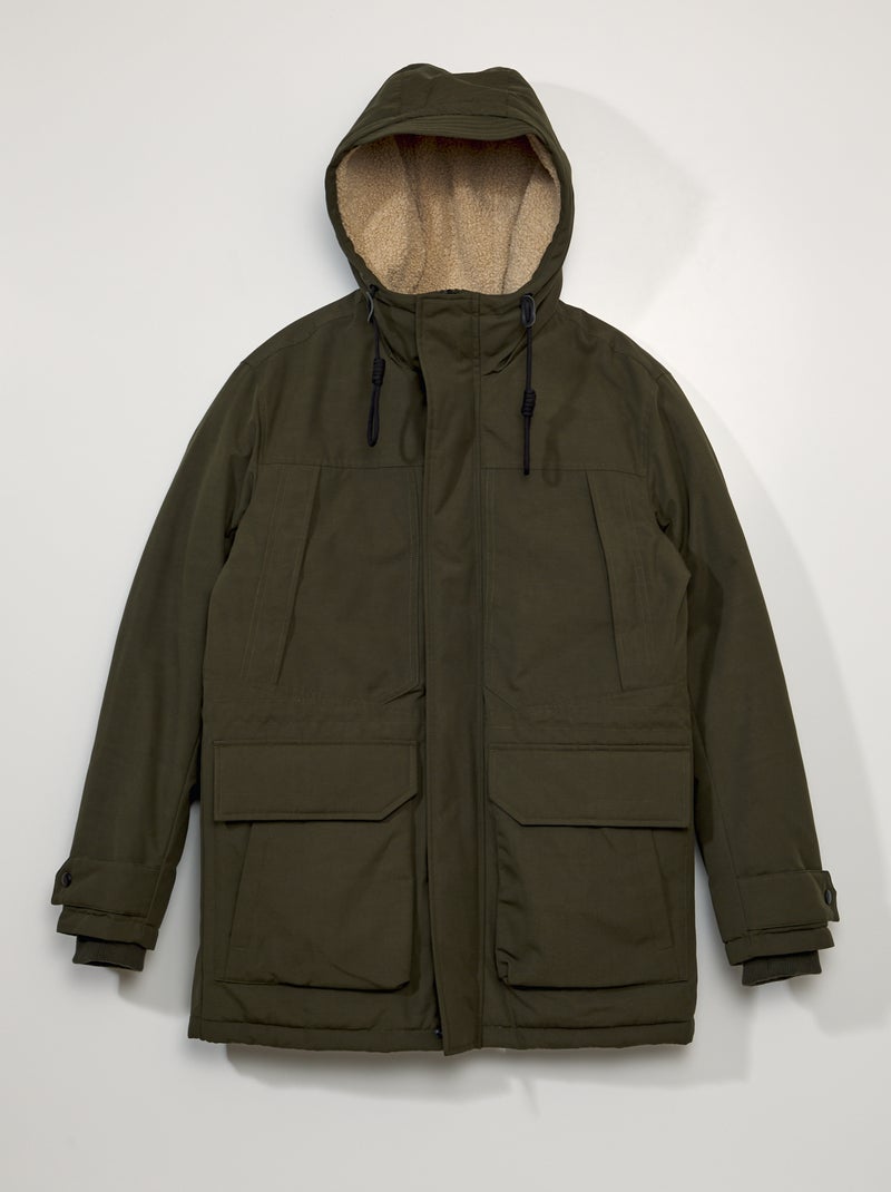 Parka corta cálida KAKI - Kiabi