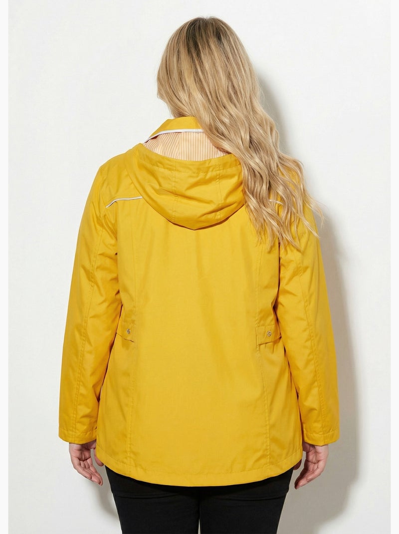 Parka corta con cremallera - Afibel Amarillo - Kiabi