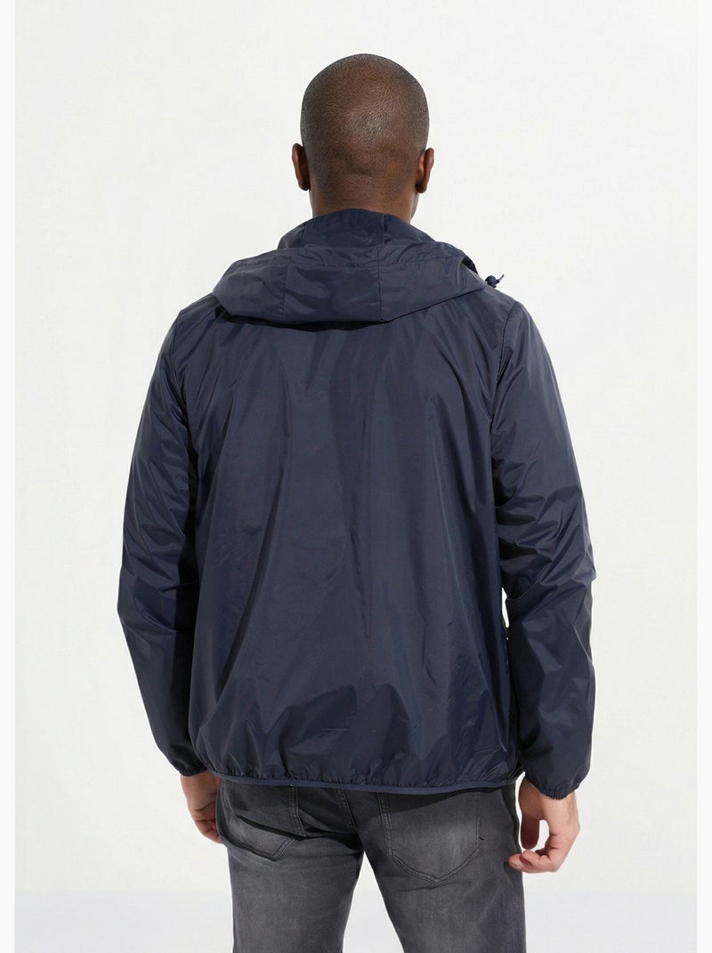Parka corta impermeable de moda - AFIBEL Azul marino - Kiabi