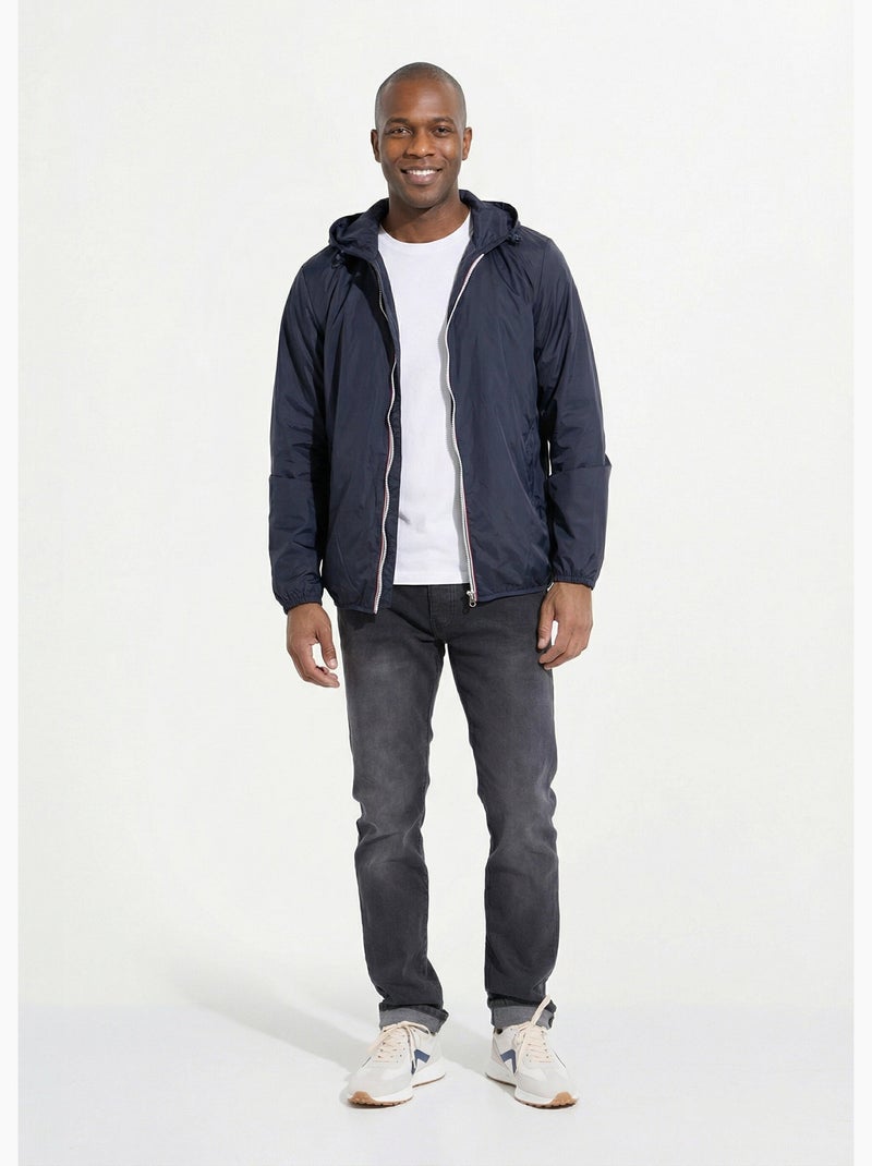Parka corta impermeable de moda - AFIBEL Azul marino - Kiabi