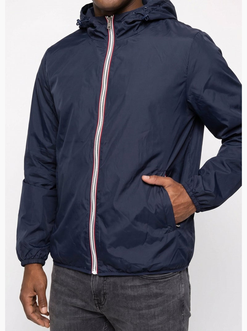 Parka corta impermeable de moda - AFIBEL Azul marino - Kiabi