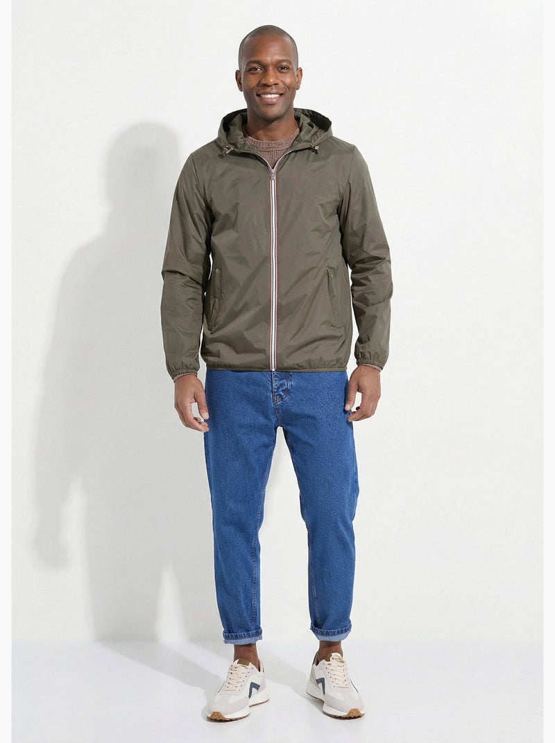 Parka corta impermeable de moda - AFIBEL Caqui - Kiabi