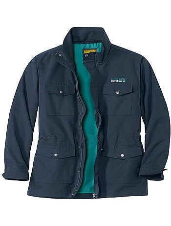 Parka cortavientos multibolsillos de microfibra