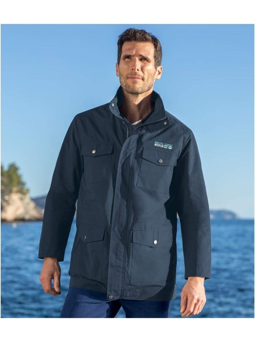 Parka cortavientos multibolsillos de microfibra - Kiabi Parka cortavientos multibolsillos de microfibra - Kiabi