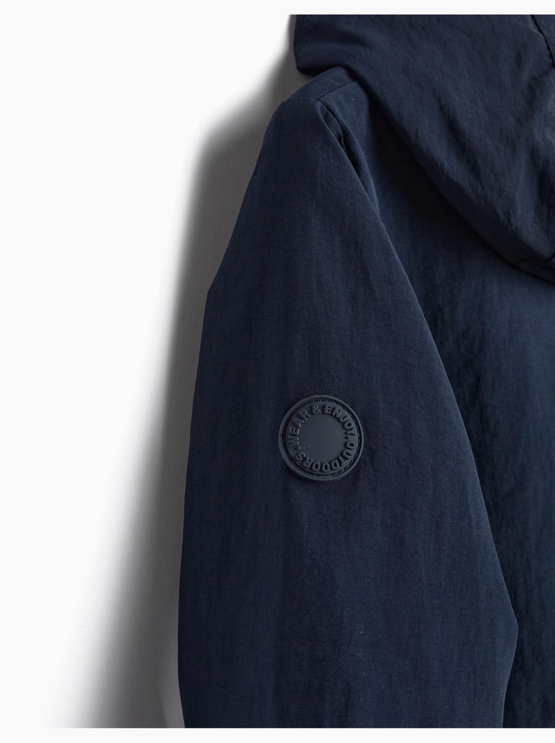 Parka de forro polar, mo fashion Azul - Kiabi