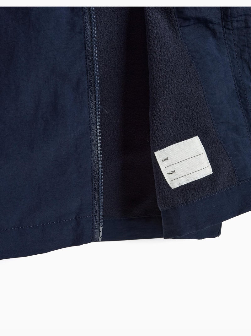 Parka de forro polar, mo fashion Azul - Kiabi