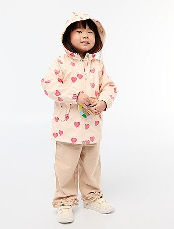 Parka de goma con capucha