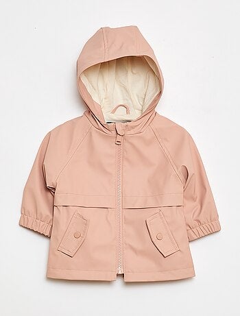 Parka de goma con capucha