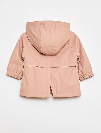 Parka de goma con capucha