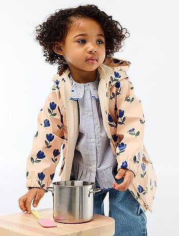 Parka de goma con capucha