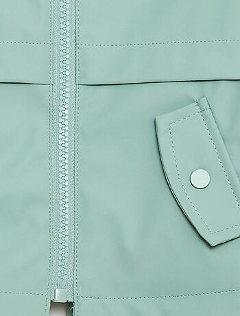 Parka de goma con capucha