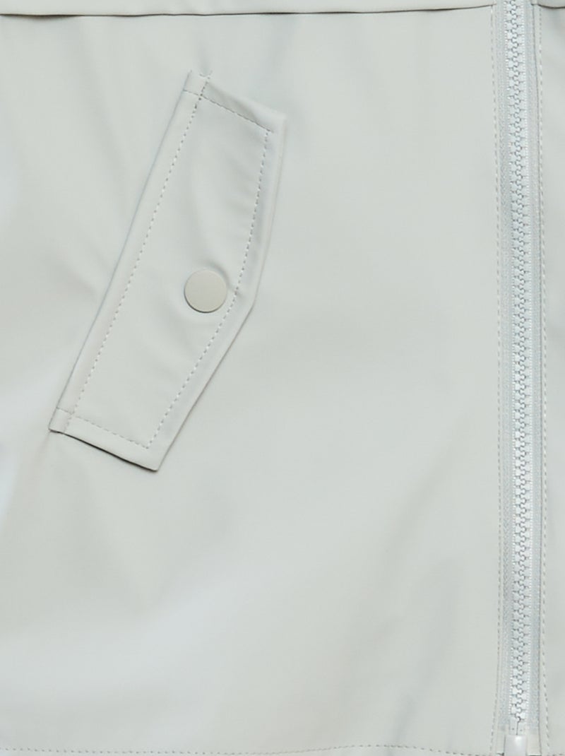 Parka de lona encerada con capucha AZUL - Kiabi