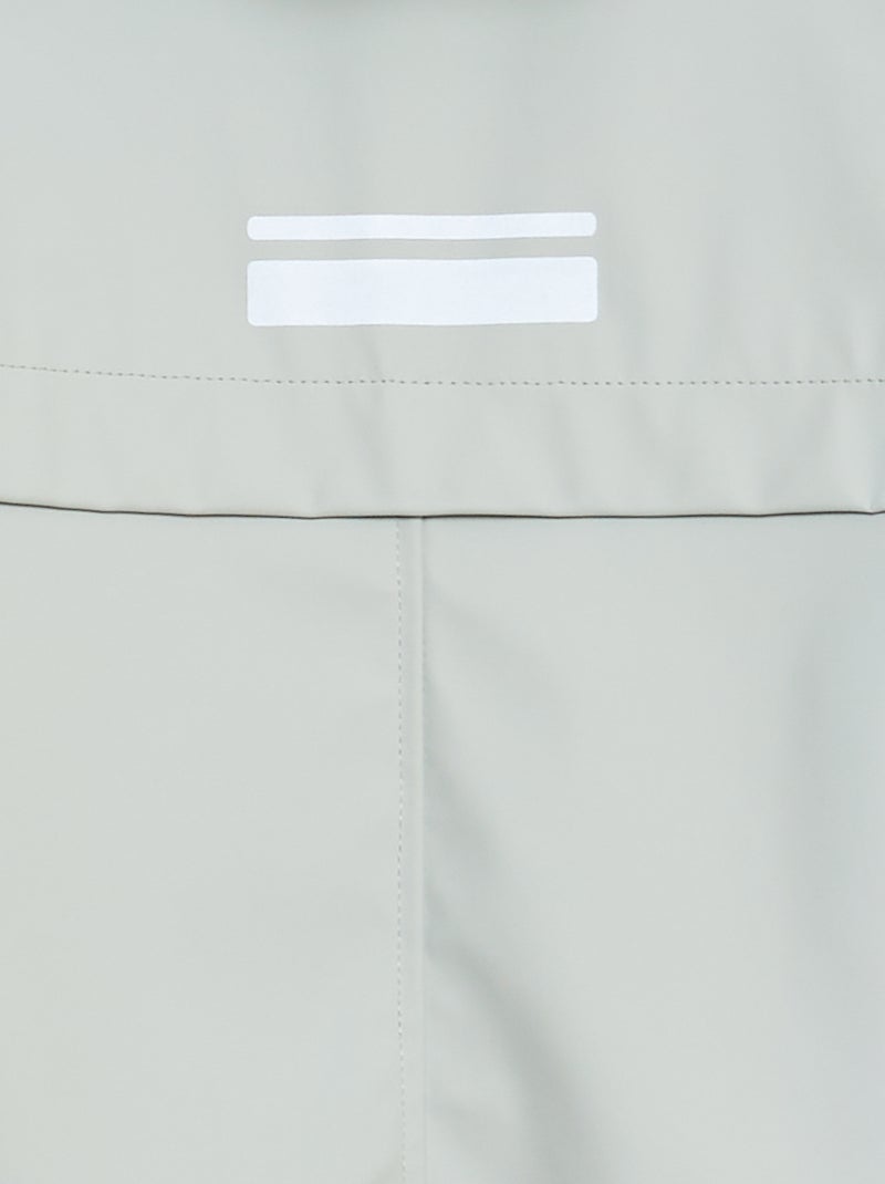 Parka de lona encerada con capucha AZUL - Kiabi