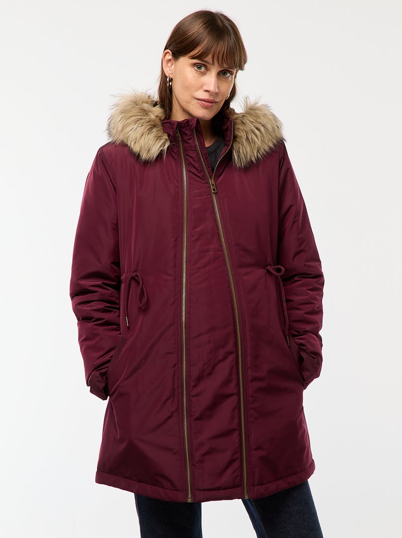 Parka de maternidad con detalle de porteo Rojo - Kiabi