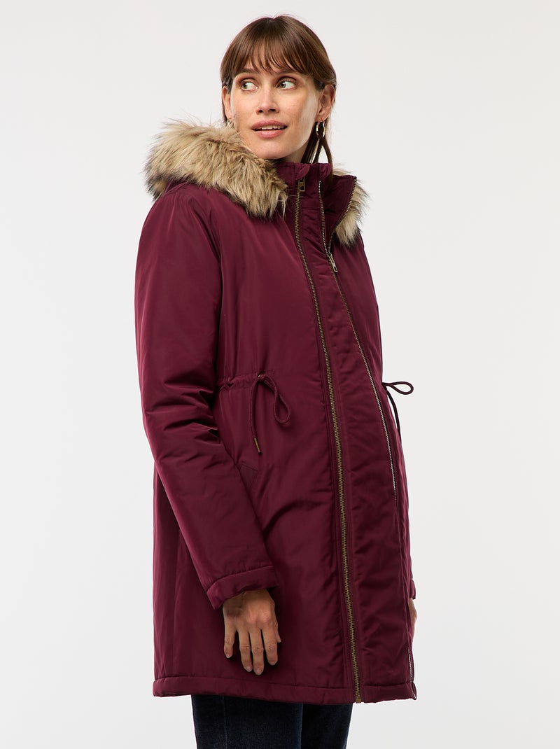 Parka de maternidad con detalle de porteo Rojo - Kiabi