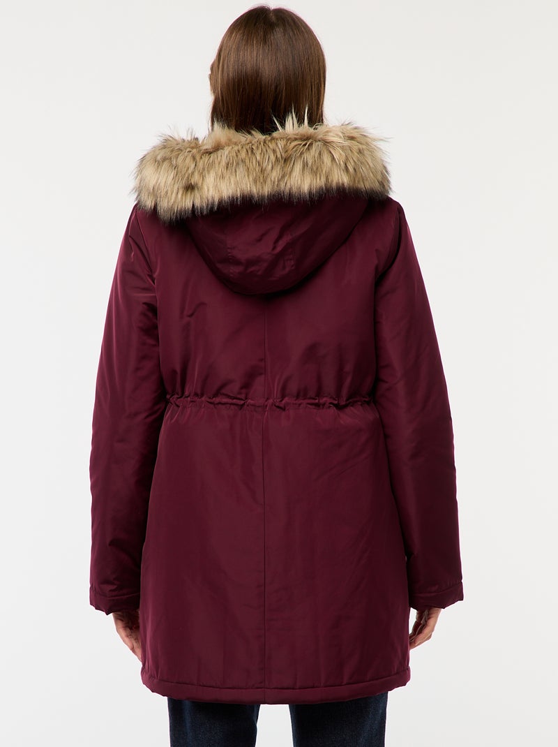Parka de maternidad con detalle de porteo Rojo - Kiabi