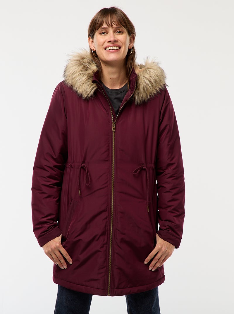 Parka de maternidad con detalle de porteo Rojo - Kiabi