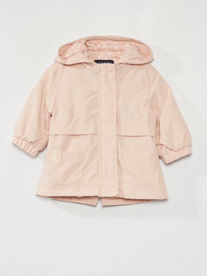 Parka de microfibra con capucha ROSA - Kiabi
