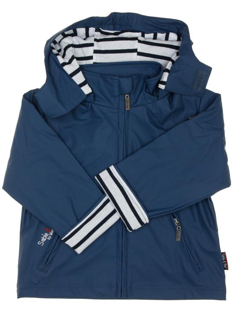 Parka encerada para niña win's junior Azul - Kiabi