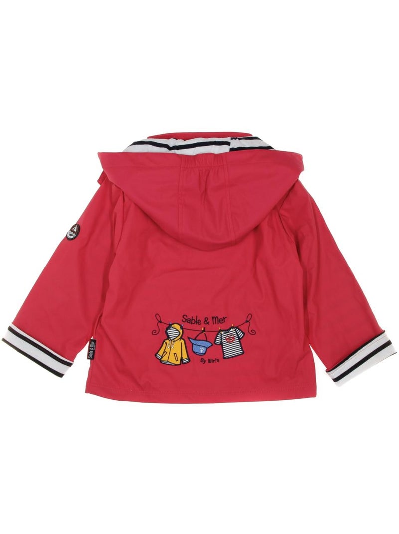 Parka encerada para niña win's junior Rosa - Kiabi