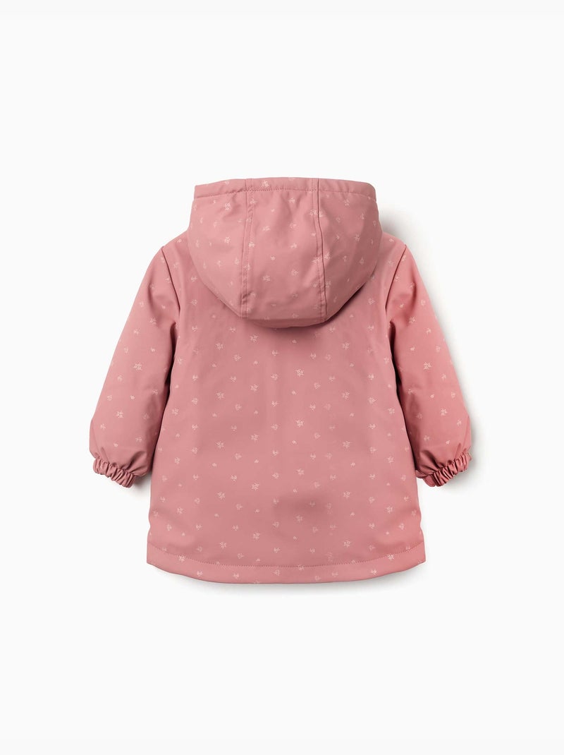 Parka engomada acolchada con capucha y bolsillos Rosa - Kiabi